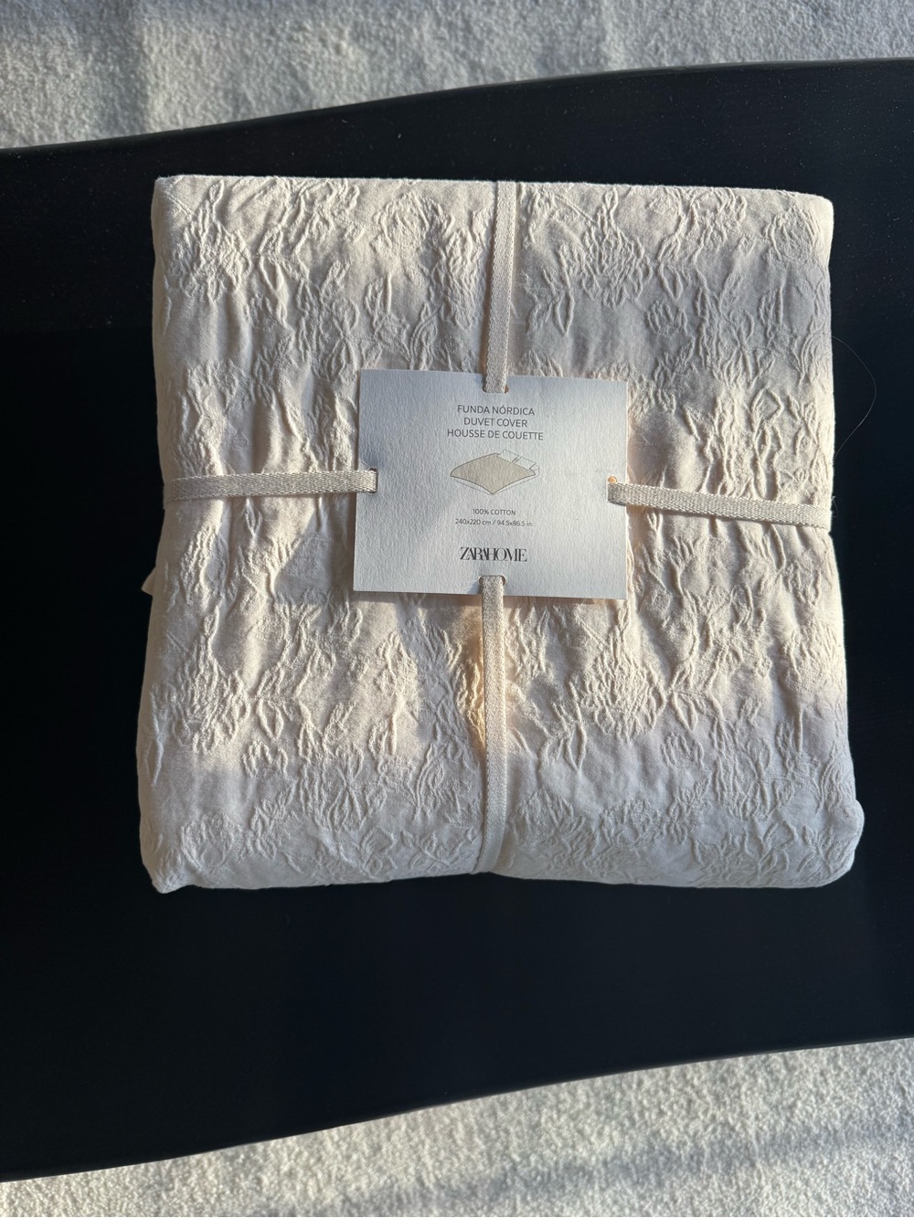 Zara Home Jacquard Cotton Duvet Cover - Picture 2 of 4